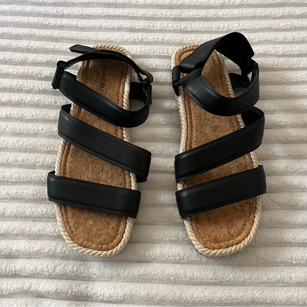 Vince Black Espadrilles Sandals
